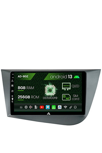AutoDrop Navigatie Seat Leon (2005-2012), Android 13, Z-Octacore / 8GB RAM + ...