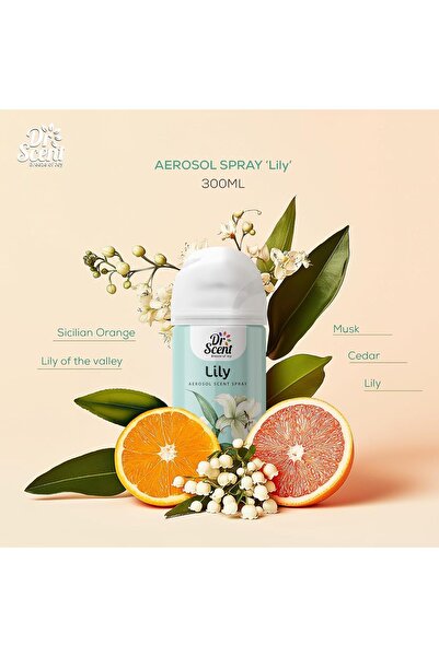 Generic Dr Scent Breeze of Joy Air Freshener Aerosol Spray (300ml) (Lily)