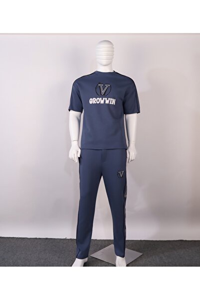 Red Planet Men’s Two-Tone Long Pants Set