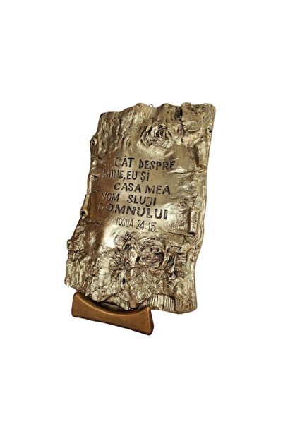 ArtBucovina Ceramic decoration with biblical message - "As for me, as for me and my house, we will serve the Lord" (Josh.