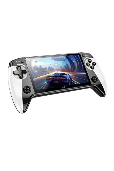 B NEW وحدة تحكم ألعاب محمولة 2025 X9، شاشة عالية الدقة 5.5 بوصة، وحدة تحكم ألعاب كلاسيكية، 10 محاكيات، 3000 لعبة