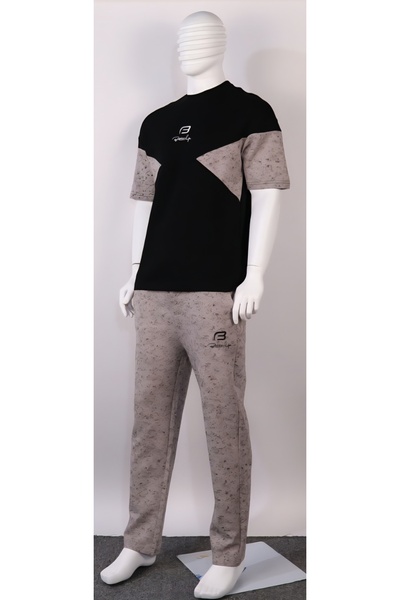 Red Planet Men’s Two-Tone Long Pants Set