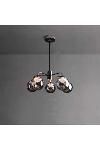 RFAN Candelabru, Model 5970-5, Cu Abajururi, 5 X E27, Crom