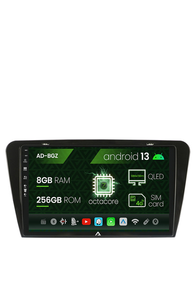 AutoDrop Navigatie Skoda Octavia 3 (2013-2018), Android 13, Z-Octacore / 8GB ...