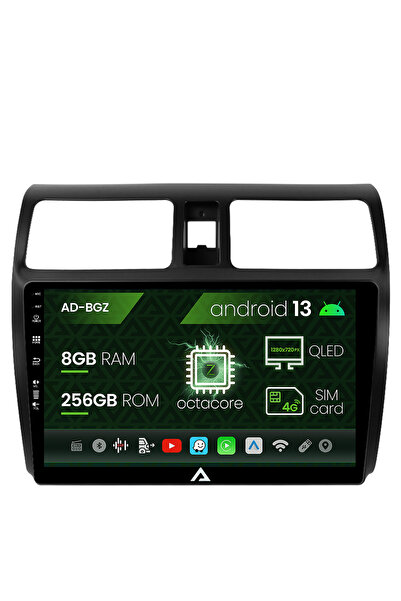 AutoDrop Navigatie Suzuki Swift (2003-2010), Android 13, Z-Octacore / 8GB RAM...