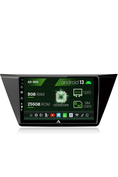 AutoDrop Navigatie Volkswagen Touran (2016+), Android 13, Z-Octacore / 8GB RA...
