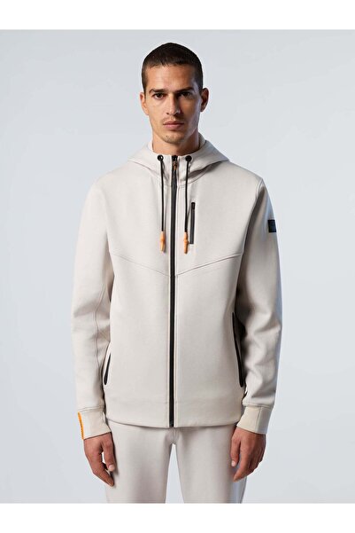 North Sails Kapüşonlu Fermuarlı Pamuklu Sweatshirt