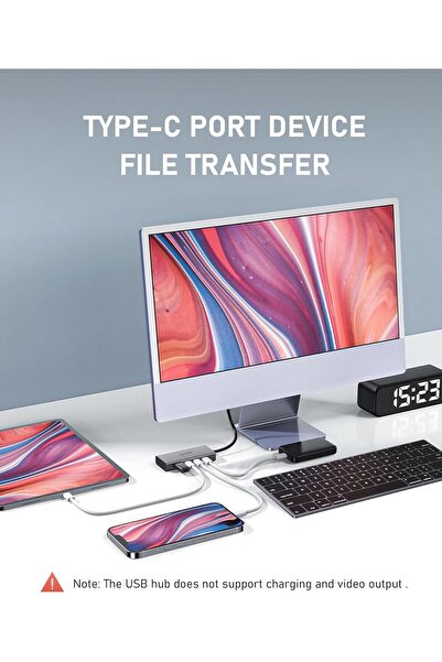 Generic PULWTOP 4 Port USB C 3.0 Hub, USB Hub with 4 USB C 10 Gbps