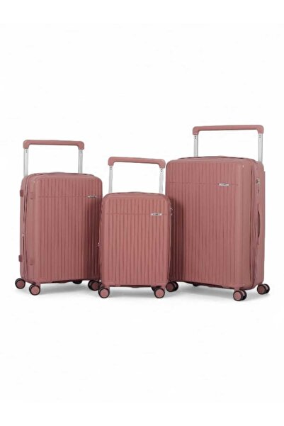 CAPATAN Luxury Complete Luggage Set - 3 Pieces, Shatterproof Polypropylene (Large Sizes & Superior Features)