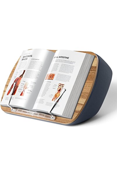 Generic Lap Beanbag Book Stand for Reading, Comfortable Pillow Book Holder for Sofa, Bed, Desk, Hands-Free,