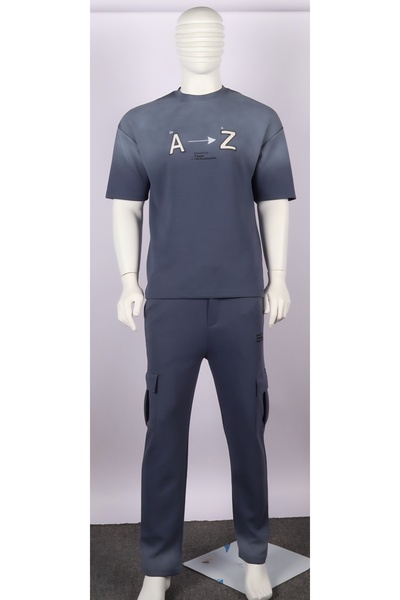 Red Planet Men’s Two-Tone Long Pants Set