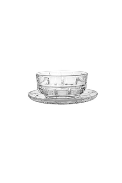 ORIAN Glass yogurt dessert set with 12 plates