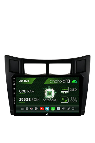 AutoDrop Navigatie Toyota Yaris (2005-2012), Android 13, Z-Octacore / 8GB RAM...
