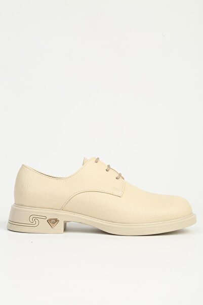 Pierre Cardin Women's Beige Oxford Shoes Pc-55225