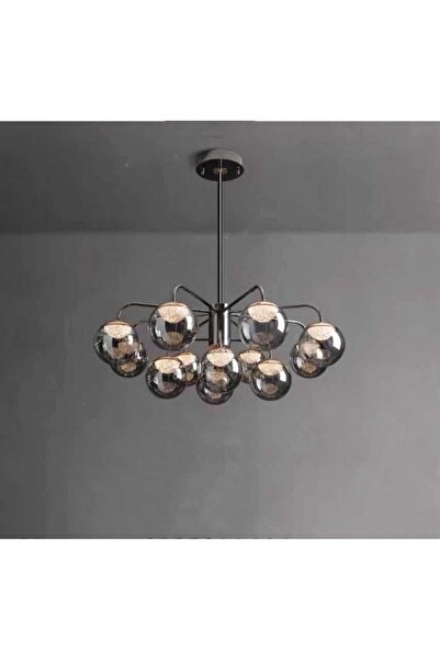 RFAN Candelabru, Model 5970-12, Cu Abajururi, 12 X E27, Crom