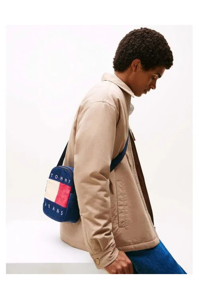 Tommy Jeans Tjm Archive Denim Reporter Men's Blue Bag Am0Am138141Af