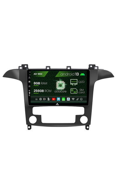 AutoDrop Navigatie Ford S-Max / Galaxy (2006-2015), Android 13, Z-Octacore / ...