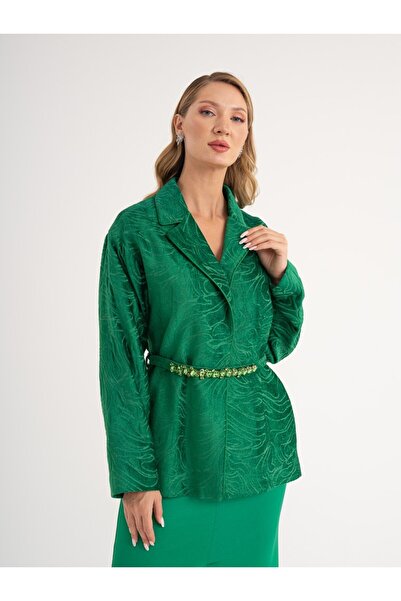 SERPİL Şık Kuşaklı Kadın Ceket 37326