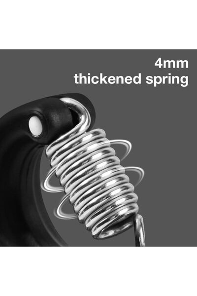 Deli Agnite Adjustable Hand Gripper 5-60kg with TPR Handle & Steel Spring - Grey