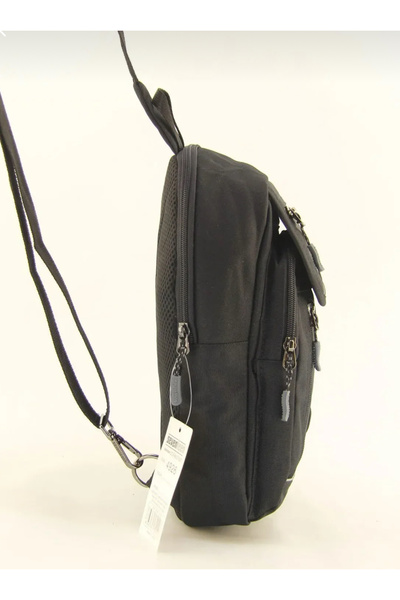 SEVENTEEN Cross Back Shoulder Chest Waterproof Washable Strap Unisex Black Bag 4926