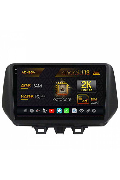 AutoDrop Navigatie Hyundai Tucson (2018-2020),Android 13,V-Octa/4GB RAM+64GB ...