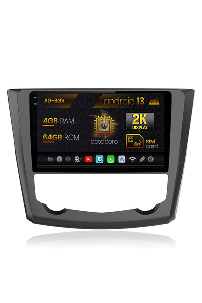 AutoDrop Navigatie Renault Kadjar,Android 13,V-Octa/4GB RAM+64GB ROM,9.5"