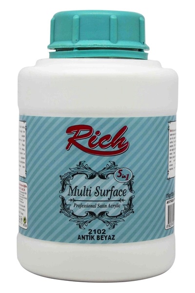 Rich Supertrend Multi Surface Her Yüzey İçin Akrilik Boya 1750 gr. 2102 ANTİK BEYAZ