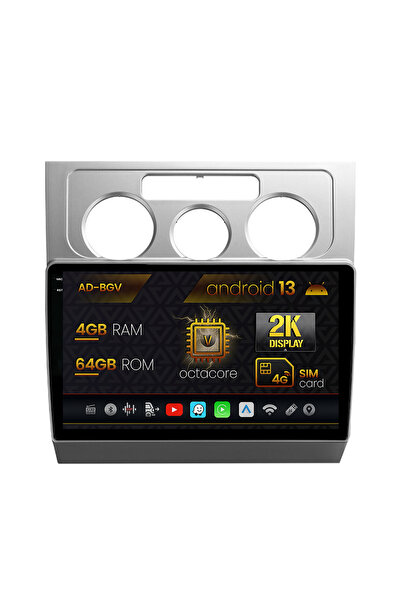 AutoDrop Navigatie Volkswagen Touran (2003-2010),Android 13,Z-Octacore/4GB RA...