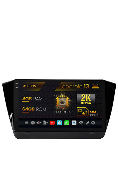 AutoDrop Navigatie Skoda Superb 3 (2015+),Android 13,V-Octa/4GB RAM+64GB ROM,...