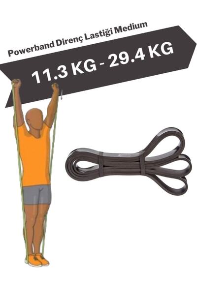XTR Fitness Resistance Band and Exercise Band Black Medium Medium Resistance Band Black