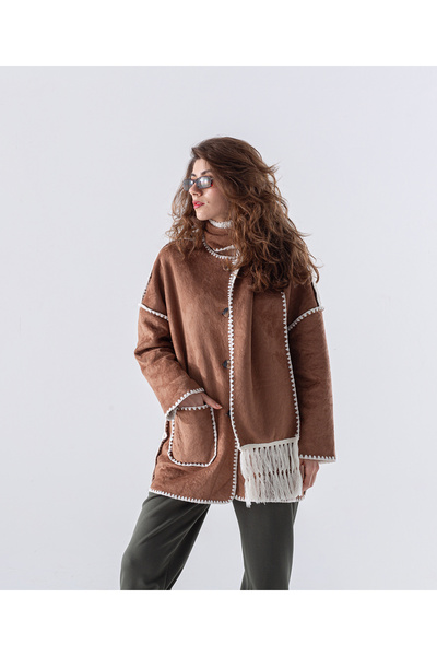 MODA Süet Kumaş Karyokalı Ceket