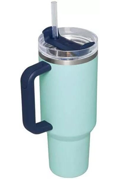 Generic 40oz Stainless Steel H2.0 FlowState Quencher Tumbler Watercolor Blue