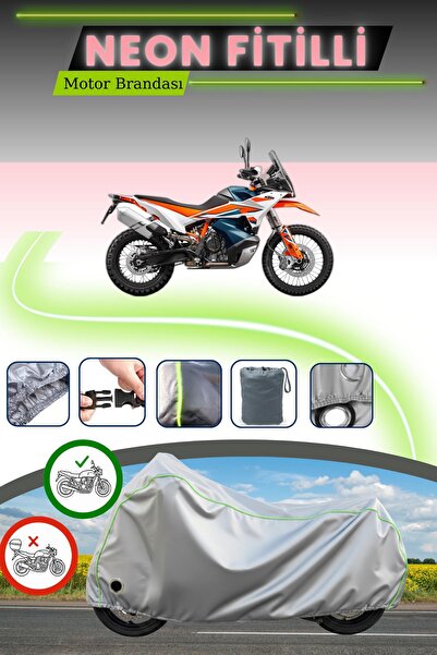 Cemku Fast قماش دراجة نارية متوافق مع KTM 890 Adventure R متوافق مع قفل رمادي...