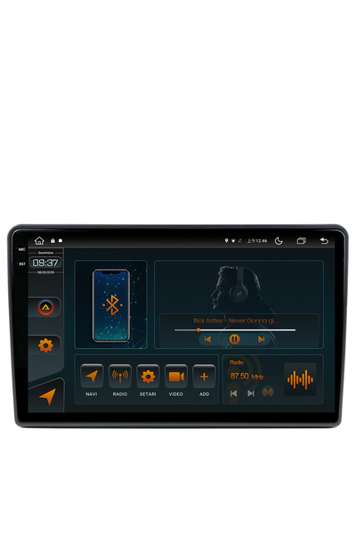 AutoDrop Navigation Toyota Auris (2006-2012), Android 13, V-Octa/4GB RAM+64GB ROM, 9.5"