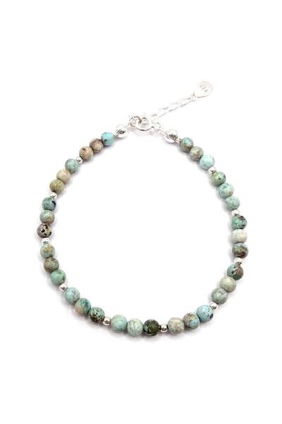 Lexy's Boutique Bratara ajustabila, din argint 925, Lexy's Boutique, pietre semipretioase turcoaz , max 20cm