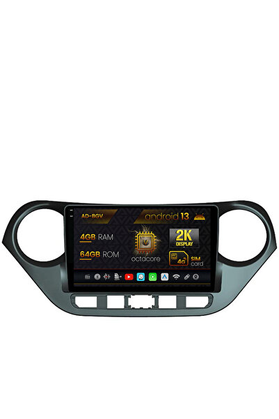 AutoDrop Navigatie Hyundai I10 (2013-2017),Android 13,V-Octa/4GB RAM+64GB ROM...