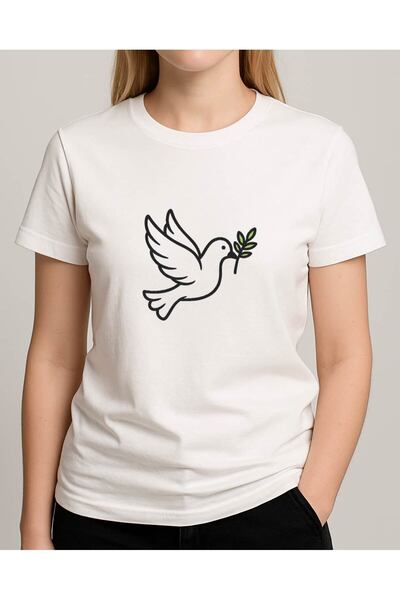 TREND YANKI تي شيرت للجنسين ( الحمامة )
