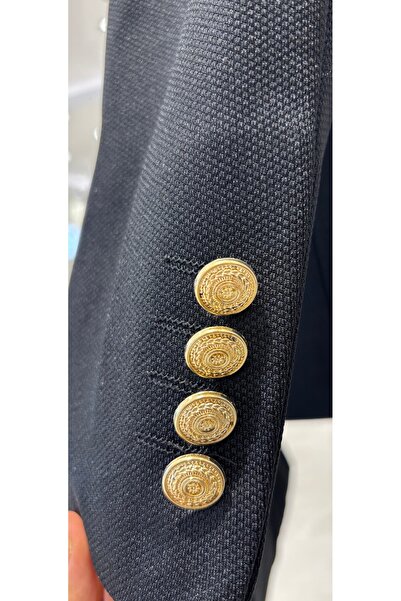 SABRİ ZENGİN Erkek Kruvaze Slim Fit Takım Elbise