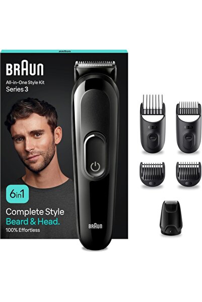 Braun 6-in-1 Styling Tool - 50-Minute Runtime, MGK3410 Black Series