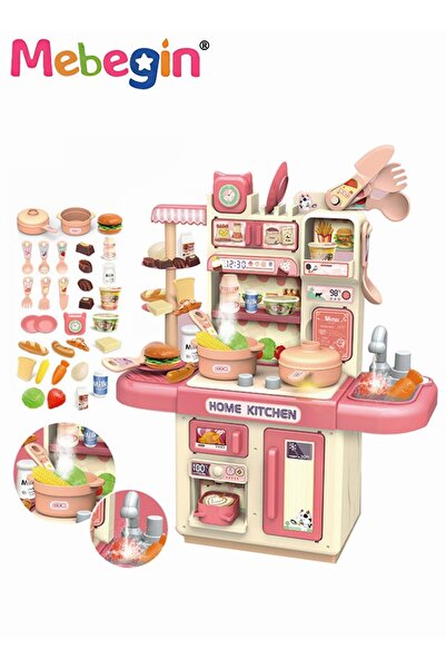 MEBEGIN مجموعة ألعاب مطبخ تظاهرية مكونة من 34 قطعة، أدوات طهي للعب الأدوار، أ...