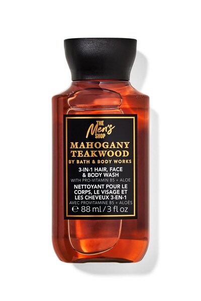 Bath & Body Works Mahogany Teakwood Seyahat Boy Duş Jeli 88 mL