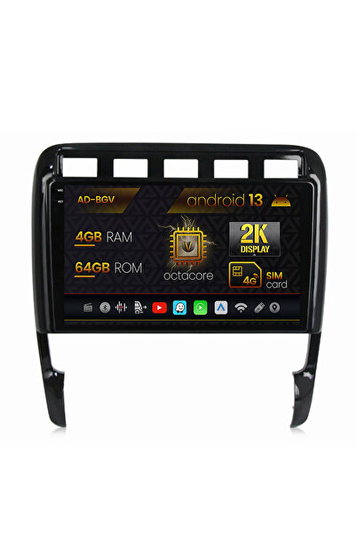 AutoDrop Navigatie Porsche Cayenne (2002-2010), Android 13,V-Octa/4GB RAM+64G...