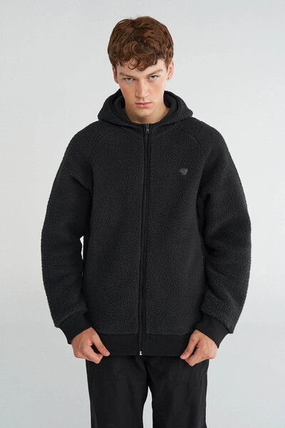 hummel Rove Polar Fermuarlı Siyah Erkek Sweatshirt 922429-2001