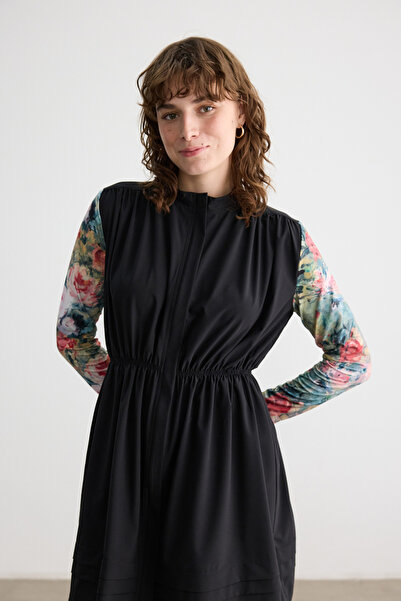 BE BLUE Pastel Floral Ribbed Swimsuit