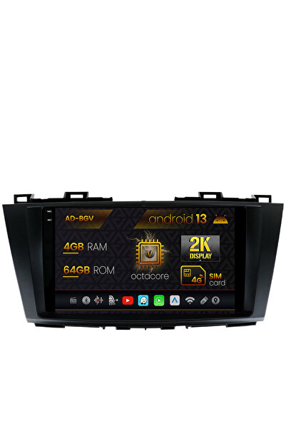 AutoDrop Navigatie Mazda 5 (2010-2015),Android 13,V-Octa/4GB RAM+64GB ROM,9.5"