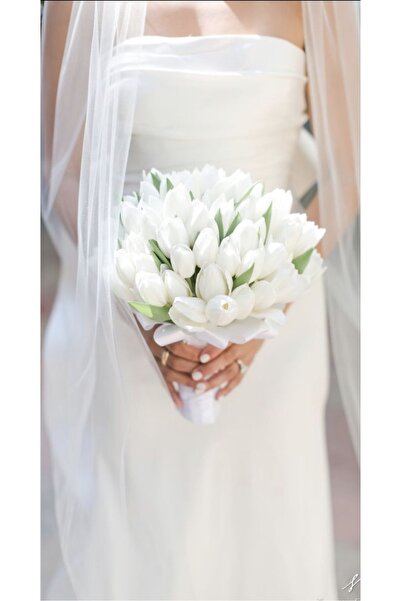 Diana Accessory Islak Lale Gelin Buketi
