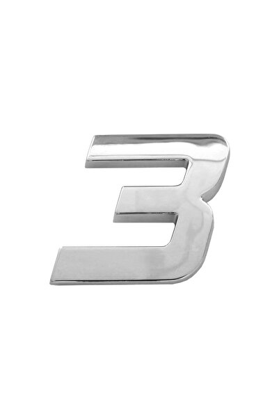 Mega Drive ORNAMENT AUTO 3D. CIFRA 3. 26 MM. CROMAT