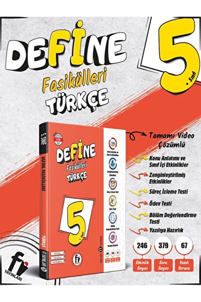Fi Yayınları 5. sınıf Define Türkçe Fasikülleri 2026