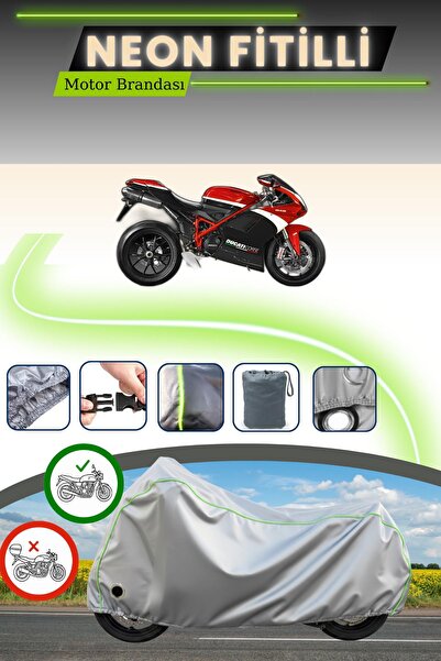 Cemku Fast غطاء محرك متوافق مع دراجة دوكاتي 848 إيفو كورس إس إي باللون الرماد...