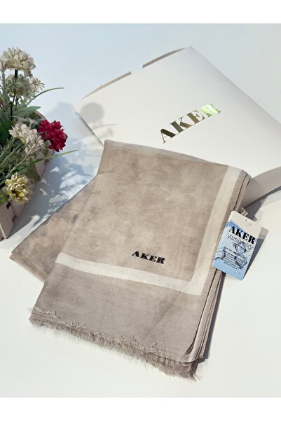 Aker Yaz Serinliği Bulut Desen Şal